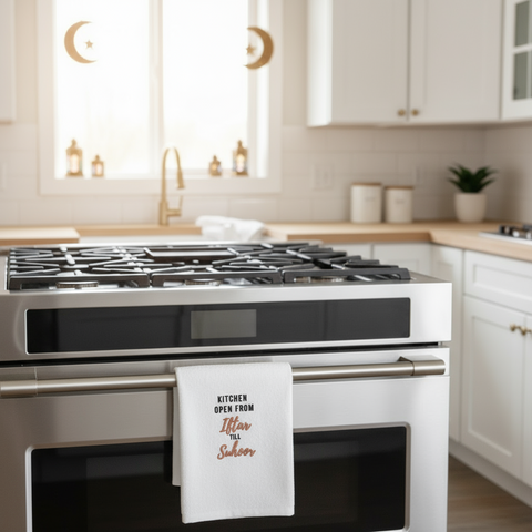 Ramadan Kitchen Towel UAE | Premium Embroidered Hand Towel 600 GSM Dubai Abu Dhabi | INFINI HOMES