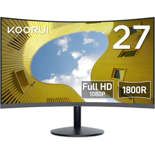 KOORUI 27 Inch Curved Gaming Monitor UAE – Full HD 1080P 75Hz | Dubai, Abu Dhabi Delivery