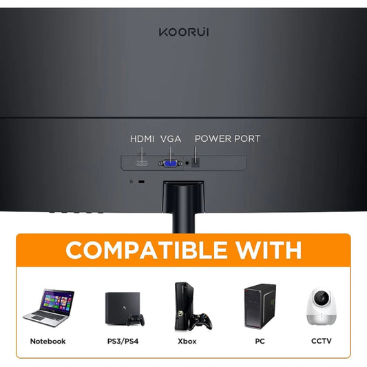 KOORUI 27 Inch Curved Gaming Monitor UAE – Full HD 1080P 75Hz | Dubai, Abu Dhabi Delivery