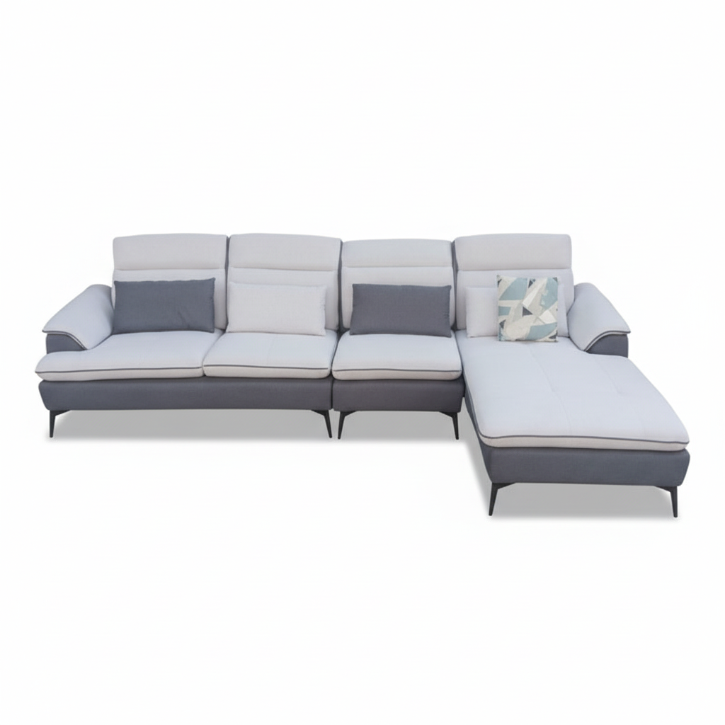 L Shape Fabric Sofa | IH CS-1003 | 356×104×175 cm | Grey