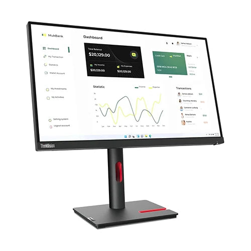 Lenovo ThinkVision P24h-30 23.8" QHD Monitor Dubai | IPS Panel 2560×1440 | UAE Delivery