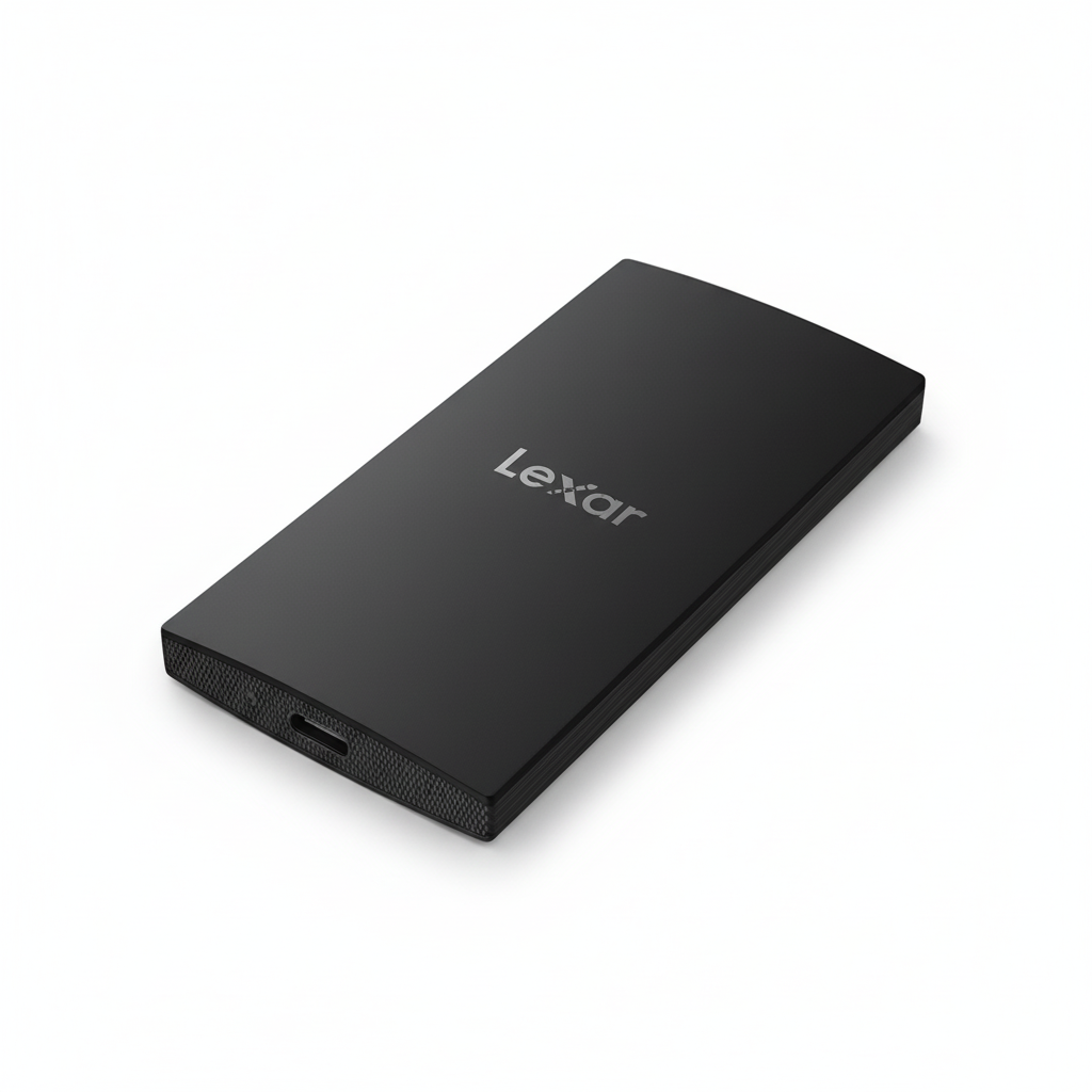 1TB Portable External SSD USB 3.2 Gen 2 LSL300001T-RNBNG Black | Fast Storage UAE