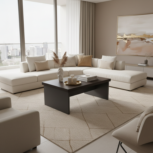 Center Table IH 1060 | Coffee & Grey | 100×60×45 cm