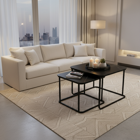 Coffee Table Set (1+1) | IH 516 | Premium Office & Living Room Table UAE