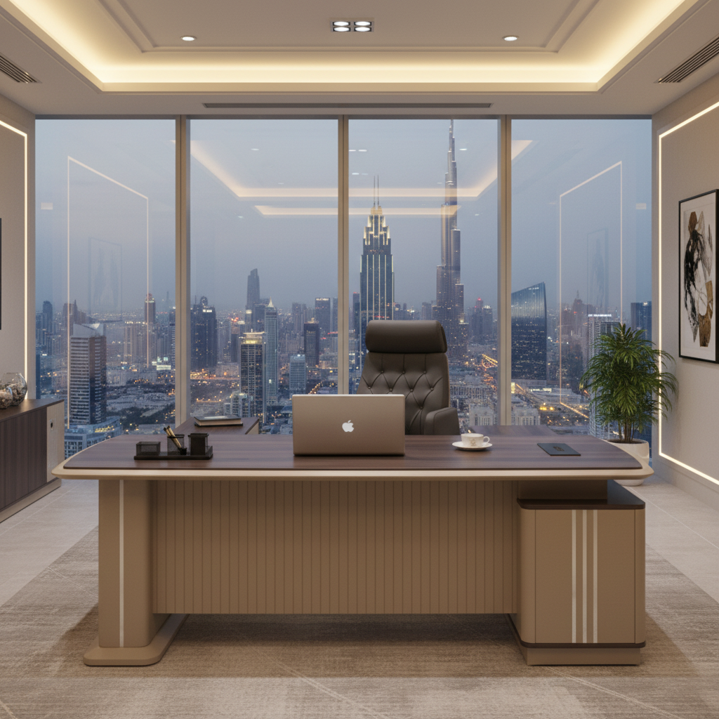 Modern Executive Desk 1.6M | Premium Office Furniture UAE Dubai Abu Dhabi | IH 3116