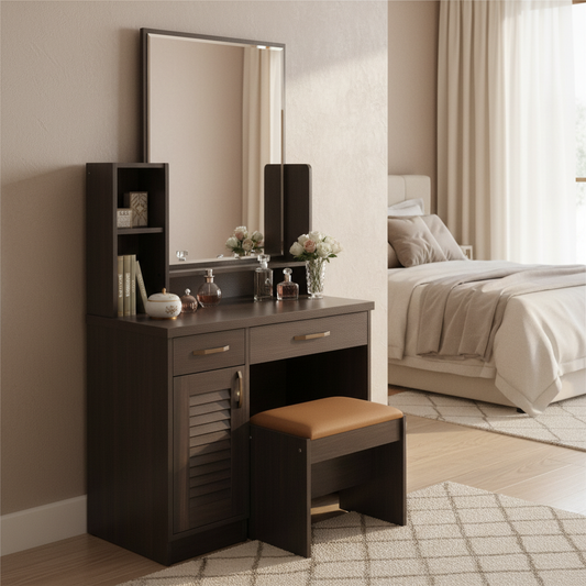 Dressing Table with Stool IH 9624 | Luxury Vanity Table UAE