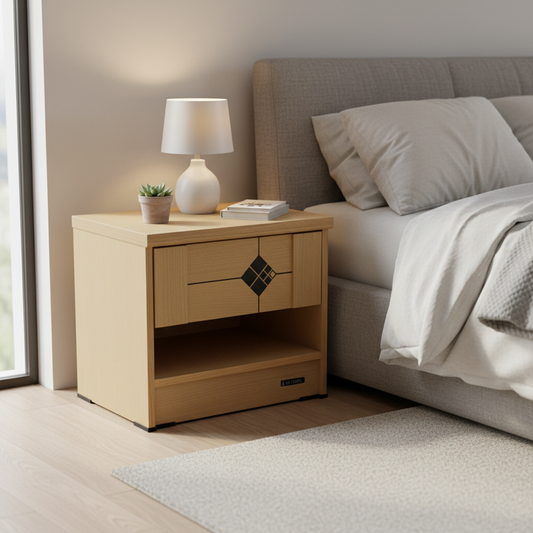 Beech Night Stand | Bedside Table for Bedroom – Infini Homes UAE