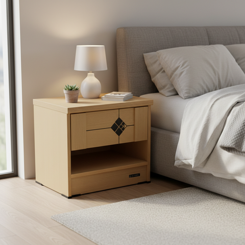 Beech Night Stand | Bedside Table for Bedroom – Infini Homes UAE