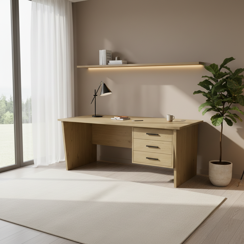 Olivio Office Desk 120cm - Premium Workspace Furniture UAE | INFINI HOMES