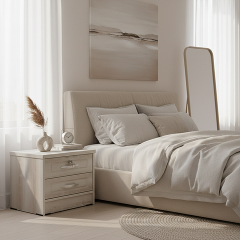 Wooden Night Stand IH 7308-N | Bedside Table UAE