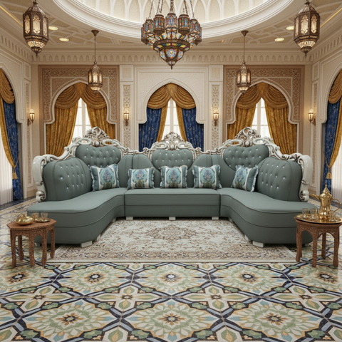 PU Classic Sofa IH-8761 | Premium Leather-Look Sofa UAE
