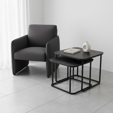 Coffee Table Set (1+1) | IH 516 | Premium Office & Living Room Table UAE