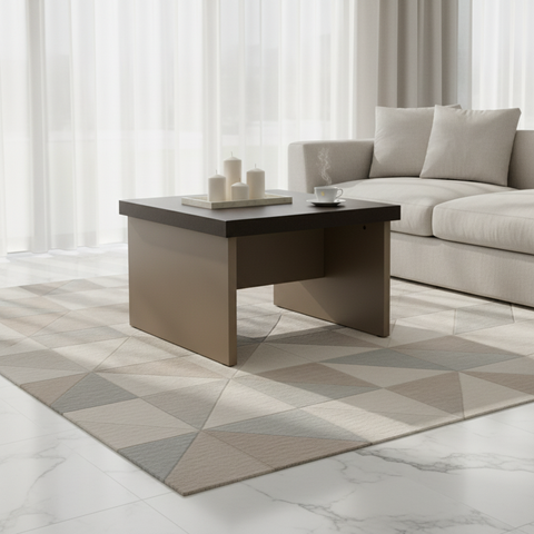 Center Table IH 6060 | Coffee & Beige | 60x60x45 cm
