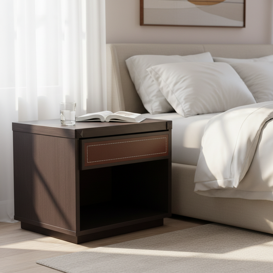 Dark Oak Night Stand | Bedside Table W41×D34×H37 cm | IHNKS011180