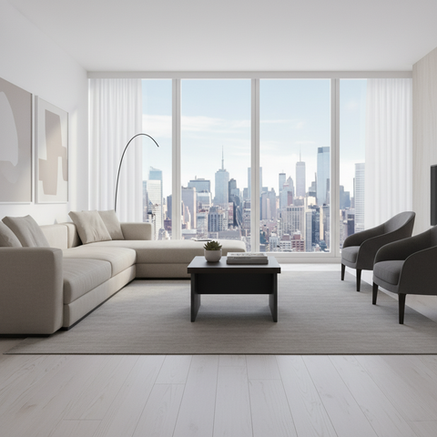 Center Table IH 6060 | Coffee & Grey | 60×60×45 cm | INFINI HOMES