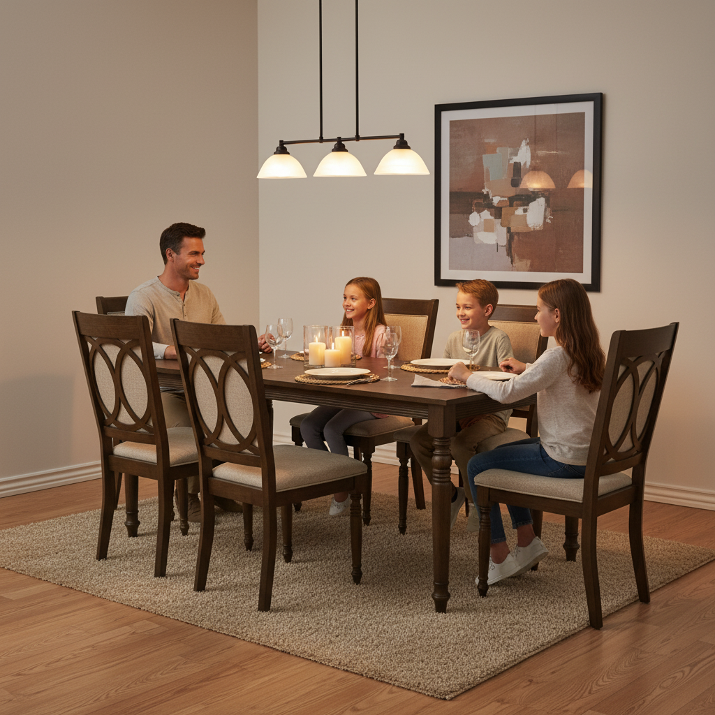 Dining Table Set IH 3846 (1+6) | 7-Piece Dining Furniture UAE