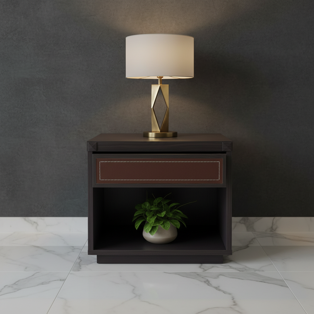Dark Oak Night Stand | Bedside Table W41×D34×H37 cm | IHNKS011180