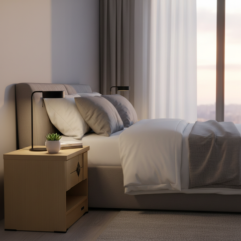Beech Night Stand | Bedside Table for Bedroom – Infini Homes UAE