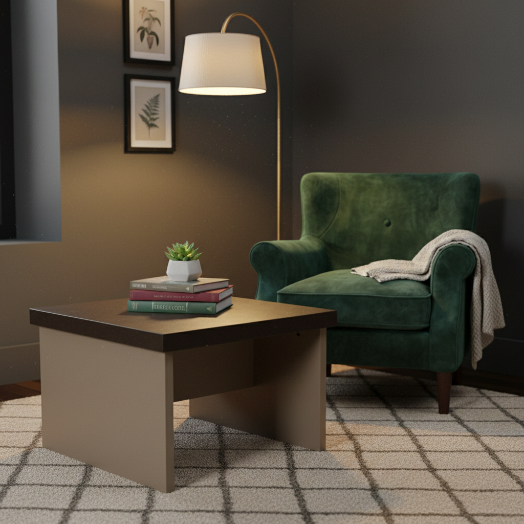 Center Table IH 6060 | Coffee & Beige | 60x60x45 cm
