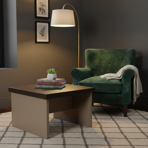 Center Table IH 6060 | Coffee & Beige | 60x60x45 cm