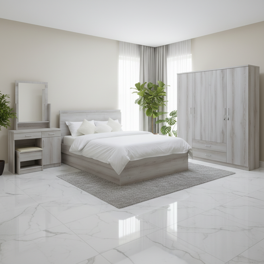 Bedroom Set IH 9180 | 180x200cm King Size Bed Frame – INFINI HOMES UAE
