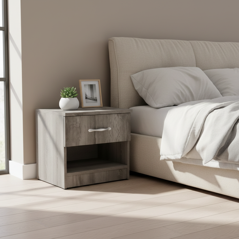Wooden Night Stand IH 467 | Premium Bedside Table UAE