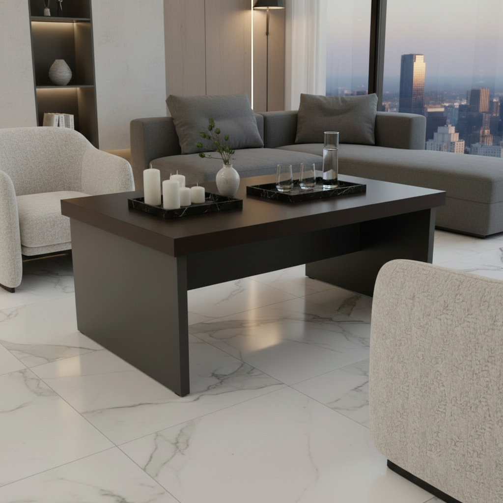 Center Table IH 1060 | Coffee & Grey | 100×60×45 cm