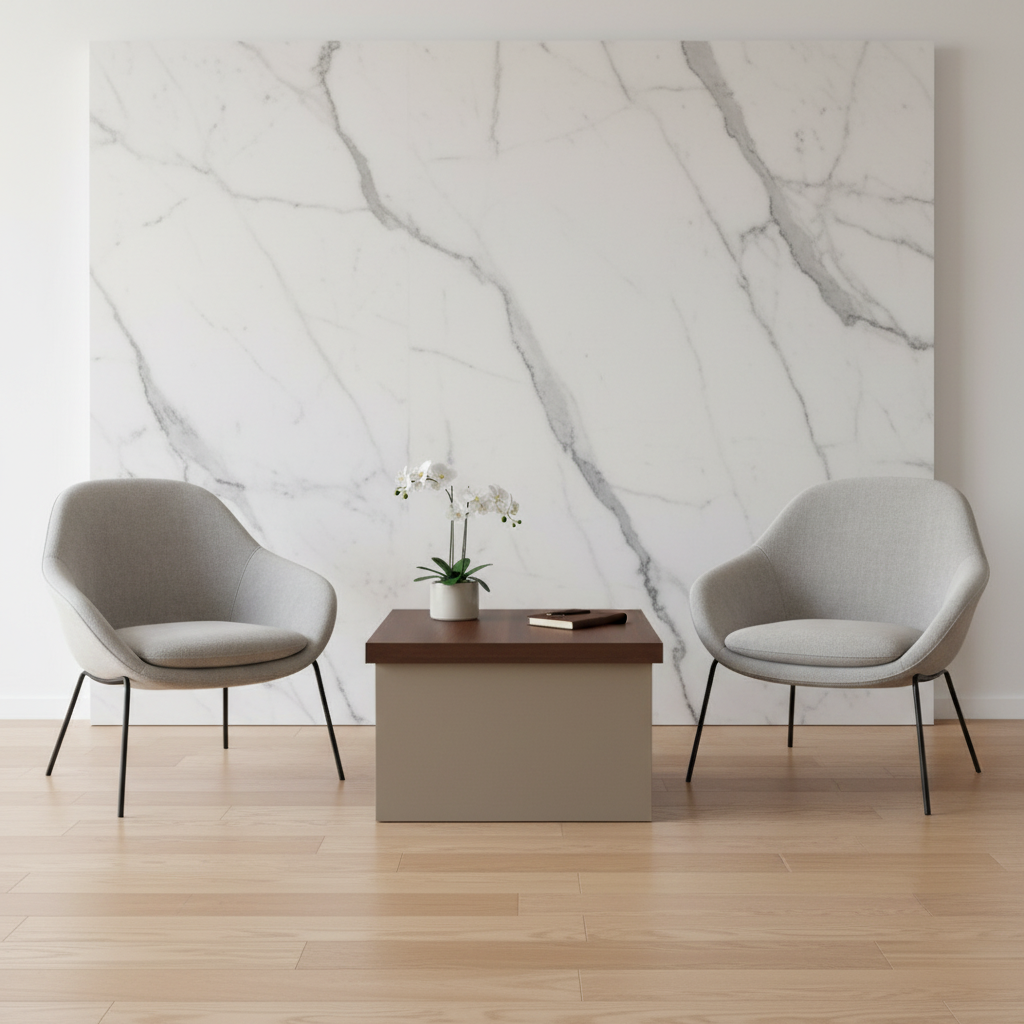 Center Table IH 6060 | Oak & Beige | 60x60x45 cm | INFINI HOMES