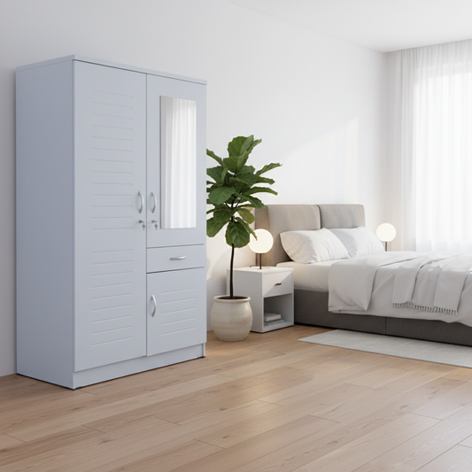 Two Door Wardrobe IH 7728 | Premium Wooden Wardrobe UAE