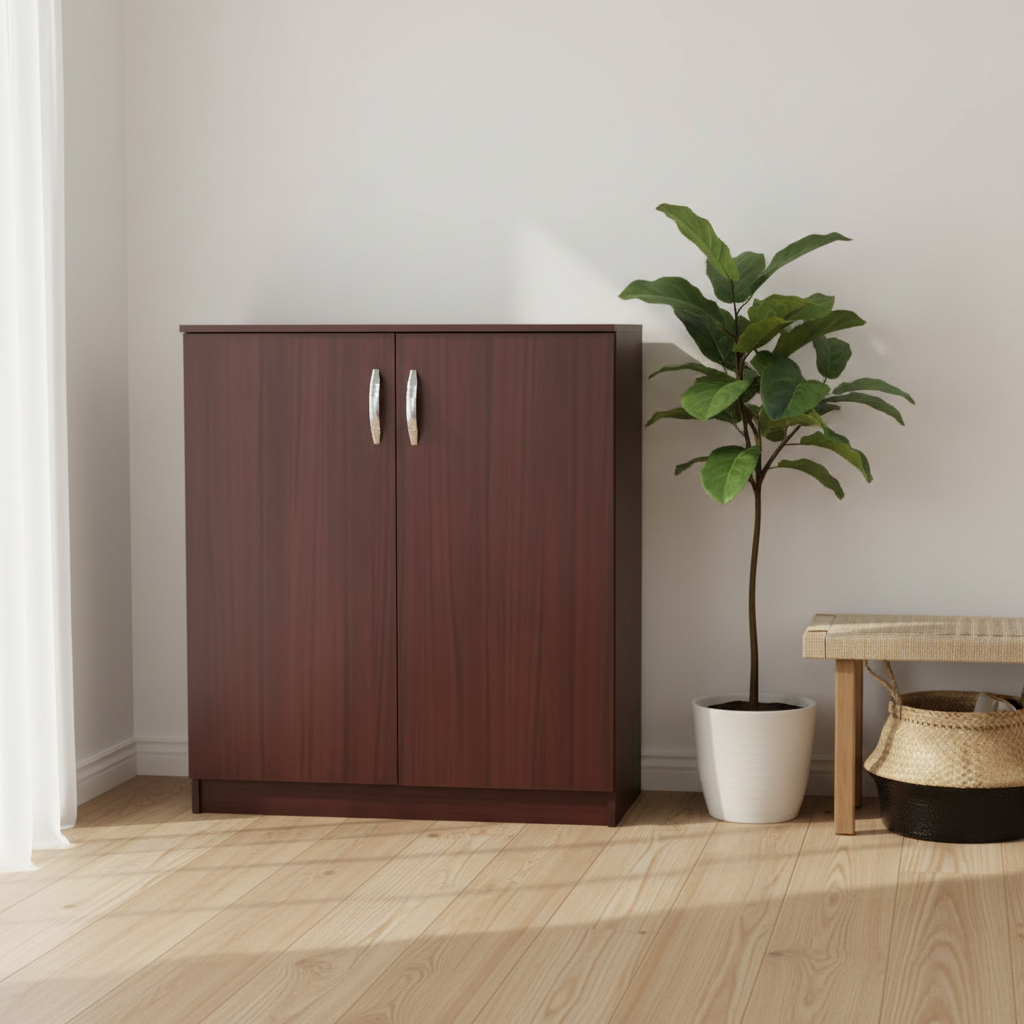 Wooden Shoe Rack 100x80x37cm | IH 9210 | INFINI HOMES UAE
