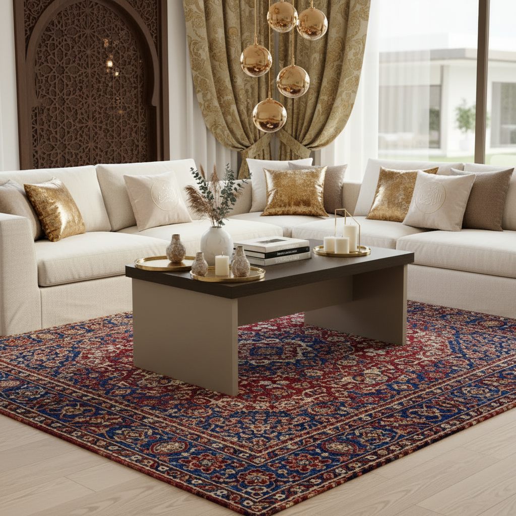 Center Table IH 1060 | Premium Coffee Table 100×60×45 cm – Coffee & Beige
