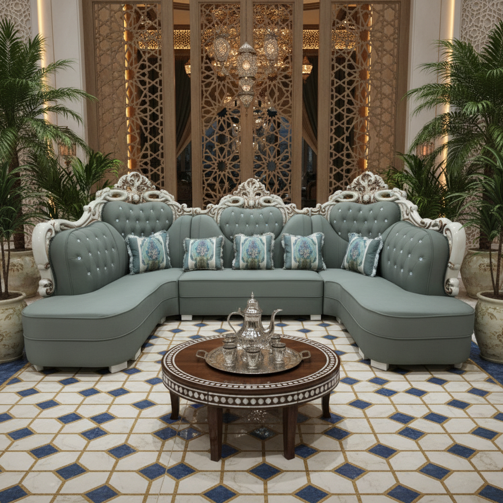PU Classic Sofa IH-8761 | Premium Leather-Look Sofa UAE