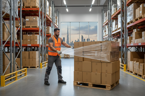 Special Offer: 10 Cartons LLDPE Stretch Film 1.9KG (6pcs/Ctn) | Infini Homes Premium Pallet Wrap UAE