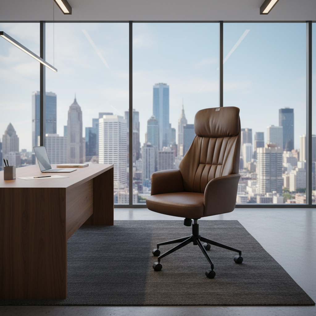 Brown Executive Office Chair IH 9521 | Premium Ergonomic Office Seating Dubai UAE
