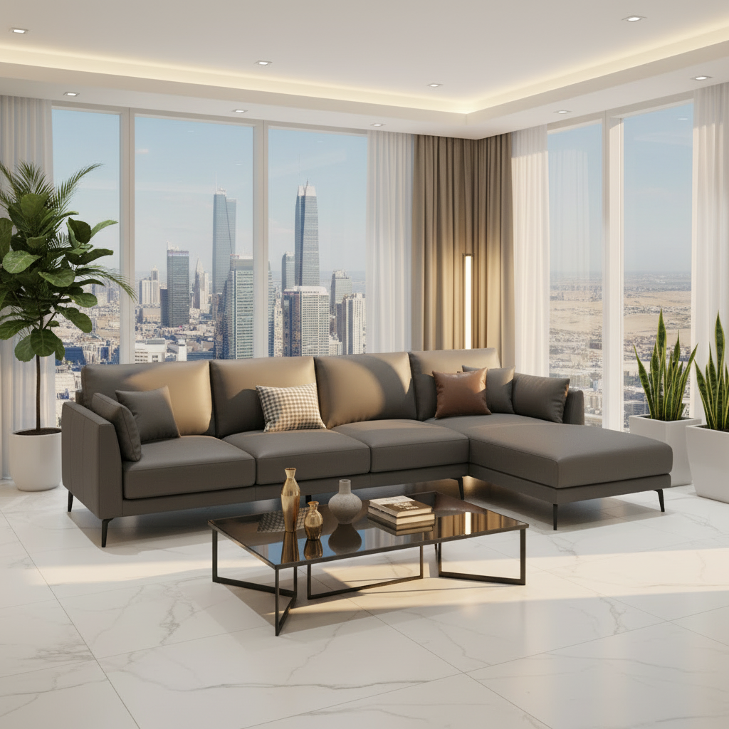 Corner Sofa IH CS-1155 | Premium L-Shape Sofa UAE