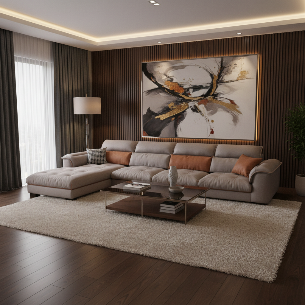 Corner Sofa IH CS-1157 | Premium L-Shape Sectional Sofa UAE