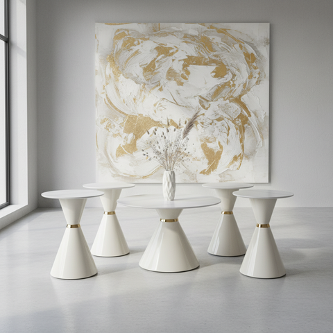 Sintered Stone Coffee Table IH 087 | 80×80 & 50×50 cm | INFINI HOMES UAE