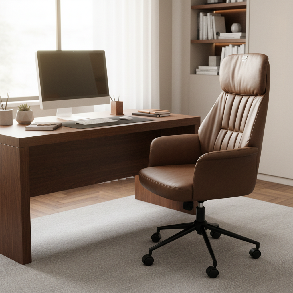 Brown Executive Office Chair IH 9521 | Premium Ergonomic Office Seating Dubai UAE