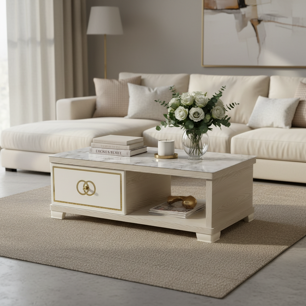 Glossy Center Table IH CT172 | Premium Coffee Table in UAE