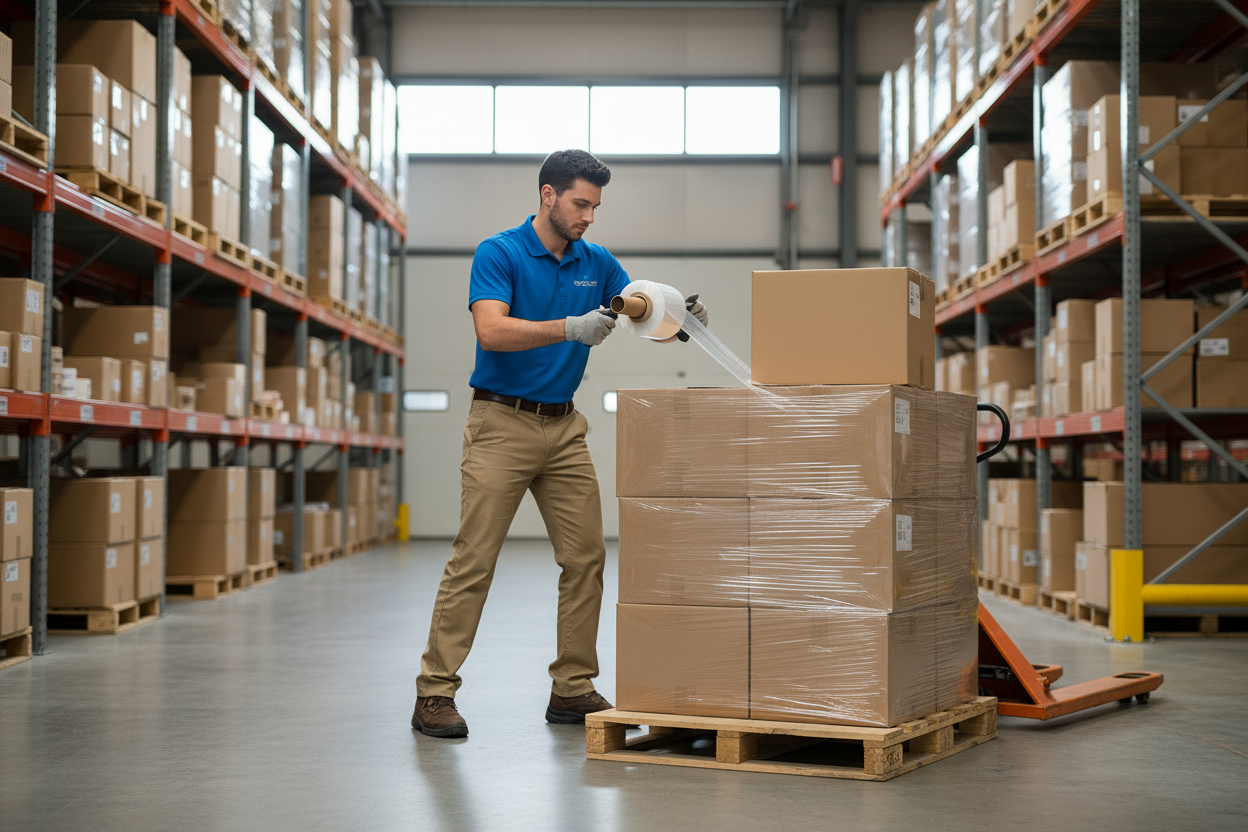 Stretch Film Handle Dispenser UAE - Professional Packaging Tool Dubai Abu Dhabi