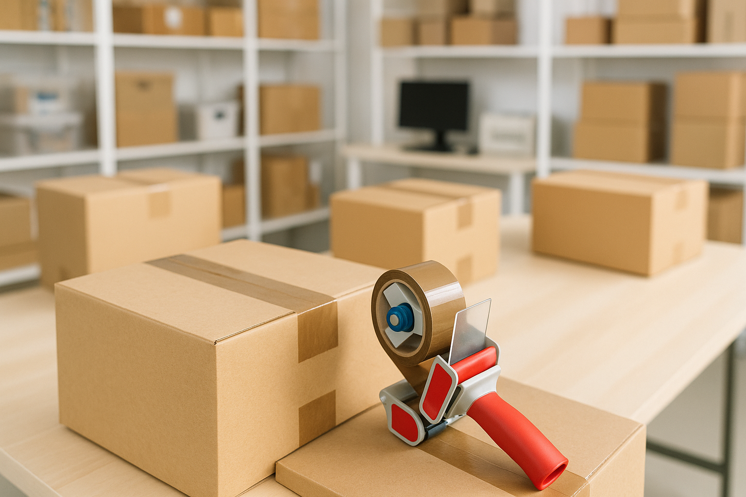 Premium Brown BOPP Packing Tape UAE | Heavy Duty Packaging Tape Dubai Abu Dhabi | INFINI HOMES