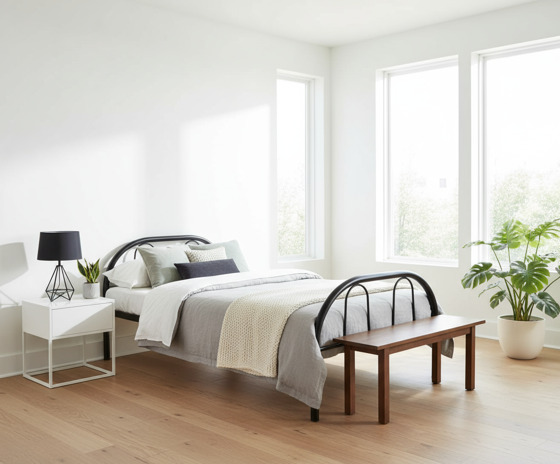 Premium Steel Single Bed Frame UAE | INFINI HOMES Metal Bed Dubai Abu Dhabi