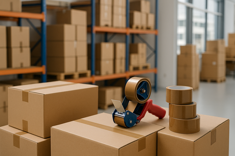 BOPP Packing Tape Brown 48mm x 66m - Heavy Duty Adhesive Tape UAE | Shipping Carton Sealing Tape Dubai