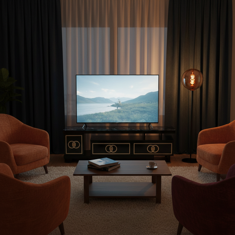 Glossy TV Stand | Black TV Console 150cm – INFINI HOMES UAE