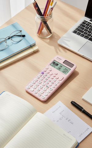 Casio Scientific Calculator FX-991CW Pink - Advanced Graphing Calculator for Students UAE