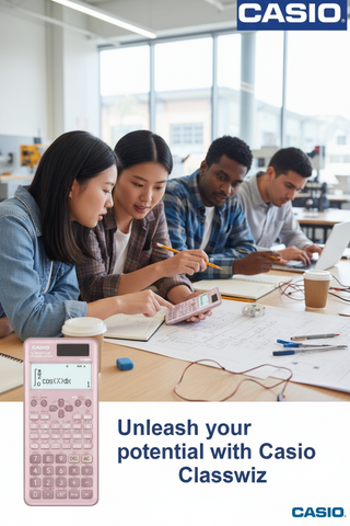 Casio FX-991ES PLUS Scientific Calculator Pink - UAE Edition | Engineering & Student Calculator