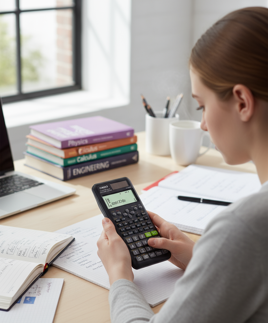 Casio FX-991ES PLUS Scientific Calculator - 417 Functions | Solar Powered | UAE