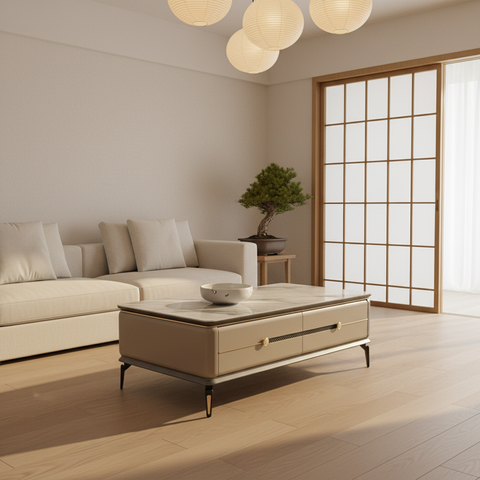 Ceramic Top High Gloss Center Table | IH CT B2-13 | INFINI HOMES UAE