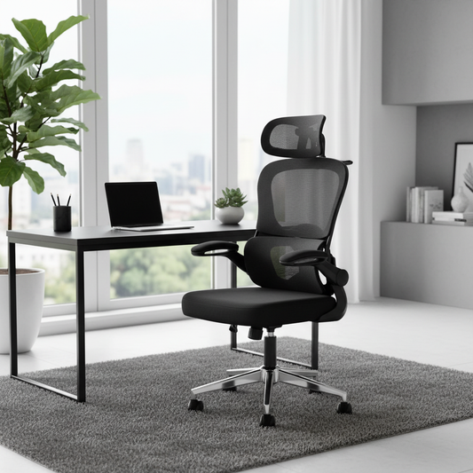 Ergonomic Office Chair IH 6038 | Premium Black Executive Chair UAE