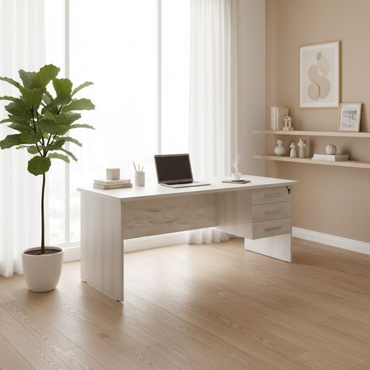 Office Desk Maple 160cm - Premium Workstation for UAE Offices | INFINI HOMES